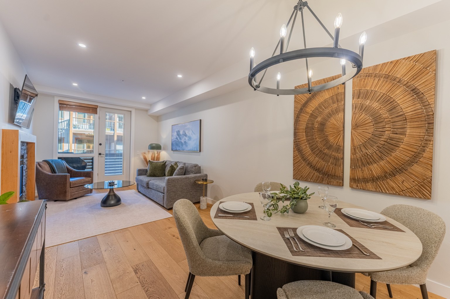 BergTraum luxury mountain condo interior in Canmore